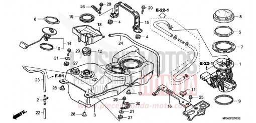 RESERVOIR A CARBURANT GL1800A5 de 2005